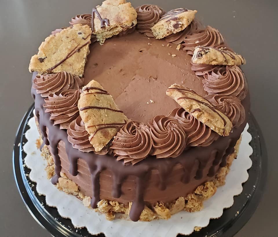 Gluten-Free Chocolate Chip Cookie Cake (72 hours notice)